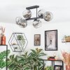 Ripoll Lampa sufitowa, Kula świetlna Chrom, Przezroczysty, Przydymiony, 6-punktowe