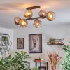 Ripoll Lampa sufitowa, Kula świetlna Chrom, Przezroczysty, Przydymiony, 6-punktowe