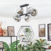 Ripoll Lampa sufitowa, Kula świetlna Chrom, Przezroczysty, Przydymiony, 6-punktowe
