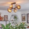 Ripoll Lampa sufitowa, Kula świetlna Chrom, Przezroczysty, Przydymiony, 6-punktowe