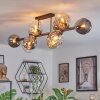 Ripoll lampa sufitowa, kula świetlna bursztynowy, przezroczysty, przydymiony, 10-punktowe