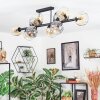 Ripoll lampa sufitowa, kula świetlna bursztynowy, przezroczysty, przydymiony, 10-punktowe
