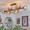 Ripoll lampa sufitowa, kula świetlna bursztynowy, przezroczysty, przydymiony, 10-punktowe