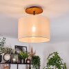 Bassagoda lampa sufitowa kolory naturalne, czarny, 1-punktowy