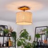 Sabadim lampa sufitowa kolory naturalne, czarny, 1-punktowy