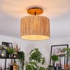Granja lampa sufitowa kolory naturalne, czarny, 1-punktowy