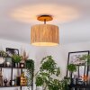 Granja lampa sufitowa kolory naturalne, czarny, 1-punktowy
