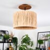 Granja lampa sufitowa kolory naturalne, czarny, 1-punktowy