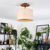 Sabadim lampa sufitowa kolory naturalne, czarny, 1-punktowy