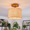 Sabadim lampa sufitowa kolory naturalne, czarny, 1-punktowy