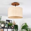 Sabadim lampa sufitowa kolory naturalne, czarny, 1-punktowy