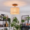 Sabadim lampa sufitowa kolory naturalne, czarny, 1-punktowy