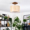 Bongal lampa sufitowa kolory naturalne, czarny, 1-punktowy