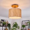 Bongal lampa sufitowa kolory naturalne, czarny, 1-punktowy