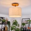 Bassagoda Lampa sufitowa Ecru, Czarny, 1-punktowy
