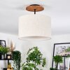 Bassagoda lampa sufitowa kolory naturalne, czarny, 1-punktowy