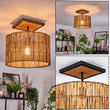 Cando lampa sufitowa kolory naturalne, czarny, 1-punktowy