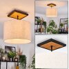 Bassagoda lampa sufitowa kolory naturalne, czarny, 1-punktowy