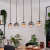 Gastor lampa wisząca, kula świetlna, lampa wisząca bursztynowy, przezroczysty, przydymiony, 5-punktowe