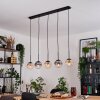 Gastor lampa wisząca, kula świetlna, lampa wisząca bursztynowy, przezroczysty, przydymiony, 5-punktowe