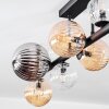 Chehalis lampa sufitowa, kula świetlna bursztynowy, przezroczysty, przydymiony, 10-punktowe