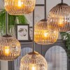 Ripoll lampa sufitowa, kula świetlna bursztynowy, przezroczysty, przydymiony, 5-punktowe