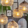 Ripoll lampa sufitowa, kula świetlna bursztynowy, przezroczysty, przydymiony, 5-punktowe