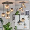 Ripoll Lampa sufitowa, Kula świetlna W kolorze bursztynu, Przezroczysty, Przydymiony, 5-punktowe