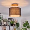 Bassagoda Lampa sufitowa Ecru, Czarny, 1-punktowy