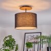 Bassagoda Lampa sufitowa Ecru, Czarny, 1-punktowy