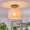 Bassagoda Lampa sufitowa Ecru, Czarny, 1-punktowy