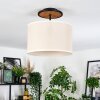 Bassagoda lampa sufitowa kolory naturalne, czarny, 1-punktowy