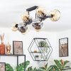Ripoll lampa sufitowa, kula świetlna bursztynowy, przydymiony, 10-punktowe