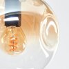 Ripoll lampa sufitowa, kula świetlna bursztynowy, przezroczysty, przydymiony, 10-punktowe