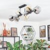Ripoll lampa sufitowa, kula świetlna bursztynowy, przezroczysty, przydymiony, 10-punktowe