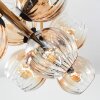 Koyoto Lampa sufitowa, Kula świetlna 85 cm Złoty, Czarny, 8-punktowe