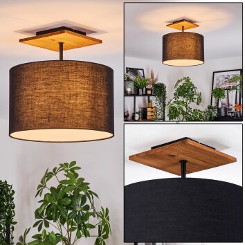 Bassagoda Lampa sufitowa Ecru, Czarny, 1-punktowy