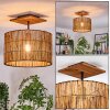 Cando lampa sufitowa kolory naturalne, czarny, 1-punktowy