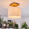 Bassagoda lampa sufitowa kolory naturalne, czarny, 1-punktowy