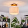 Bassagoda lampa sufitowa kolory naturalne, czarny, 1-punktowy