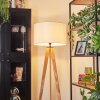 Flemming lampa stojąca kolory naturalne, czarny, 1-punktowy