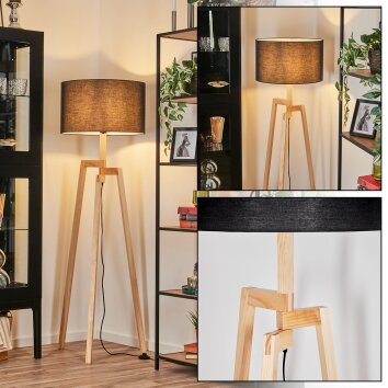 Flemming Lampa stojąca Ecru, Czarny, 1-punktowy