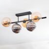 Chehalis lampa sufitowa, kula świetlna bursztynowy, przydymiony, 5-punktowe