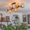Ripoll lampa sufitowa, kula świetlna bursztynowy, 10-punktowe