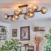 Koyoto lampa sufitowa, kula świetlna przezroczysty, przydymiony, 10-punktowe