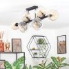 Koyoto lampa sufitowa, kula świetlna bursztynowy, przezroczysty, przydymiony, 10-punktowe