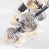 Koyoto lampa sufitowa, kula świetlna bursztynowy, przezroczysty, przydymiony, 10-punktowe