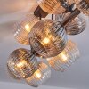 Koyoto lampa sufitowa, kula świetlna bursztynowy, przezroczysty, przydymiony, 10-punktowe