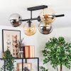 Gastor lampa sufitowa, kula świetlna bursztynowy, przezroczysty, przydymiony, 5-punktowe