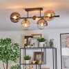 Gastor lampa sufitowa, kula świetlna bursztynowy, przezroczysty, przydymiony, 5-punktowe
